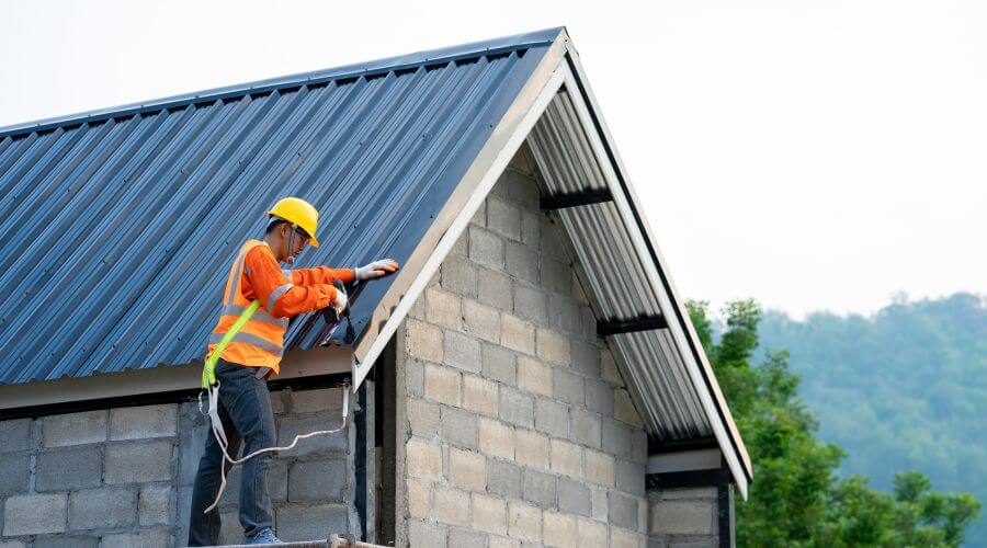 Professional metal roof installation in Wortham, TX